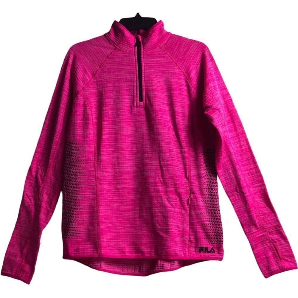 Fila Sport Running 1/4 Zip Long Sleeve Sweatshirt